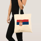 Tote Bag Drapeau Serbie (Devant (produit))