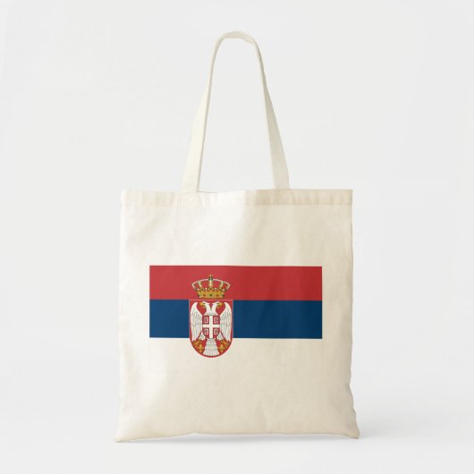 Tote Bag Drapeau Serbie (Devant)