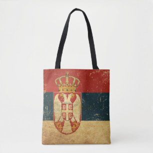 Tote Bag Drapeau Serbie