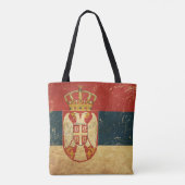 Tote Bag Drapeau Serbie (Dos)
