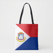 Tote Bag Drapeau Sint Maarten (Devant)