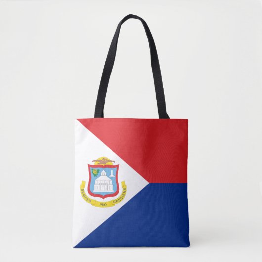 Tote Bag Drapeau Sint Maarten (Devant)