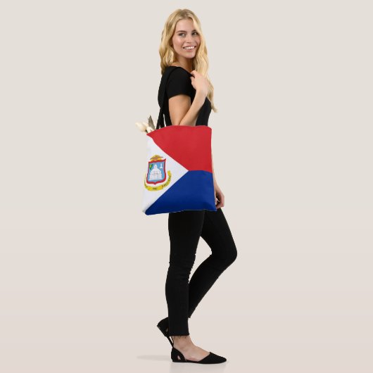 Tote Bag Drapeau Sint Maarten (Sur le modèle)