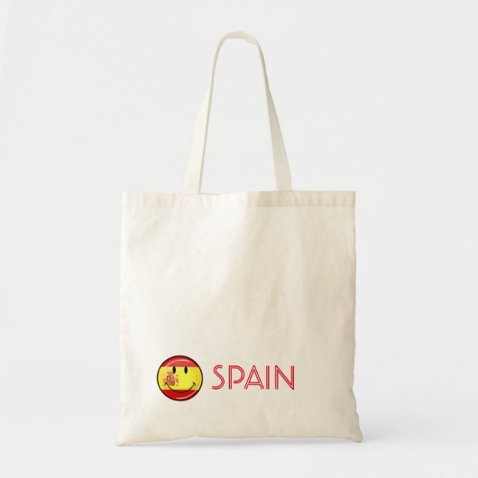 Tote Bag Drapeau souriant d'Espagne (Devant)