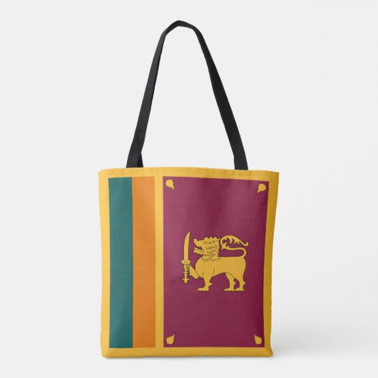 Tote Bag Drapeau Sri Lanka (Dos)