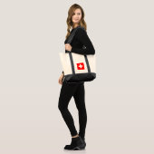 Tote Bag drapeau suisse (Devant (modèle))