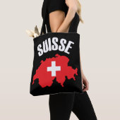 Tote Bag Drapeau suisse (De près)