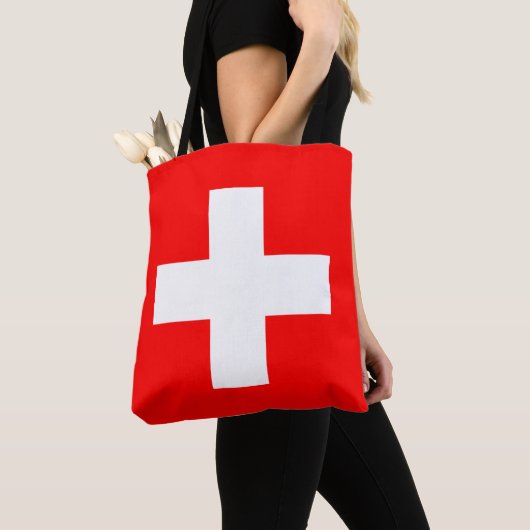 Tote Bag Drapeau Suisse (De près)