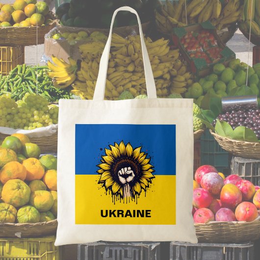 Tote Bag Drapeau Sunflower Support Ukraine