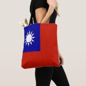 Tote Bag Drapeau taïwanais (De près)