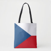 Tote Bag Drapeau tchèque, Drapeau de la République tchèque (Devant)