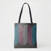 Tote Bag Drapeau transgenre Ligne minimaliste Art Déco (Devant)