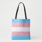 Tote Bag Drapeau transgenre trans pride symbole LGBT homo g (Devant)