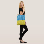 Tote Bag drapeau tricoté ukrainien (Sur le modèle)