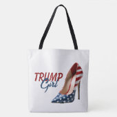 Tote Bag Drapeau TRUMP GIRL talons hauts (Devant)