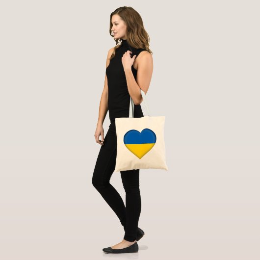 Tote Bag Drapeau Ukraine (Devant (modèle))