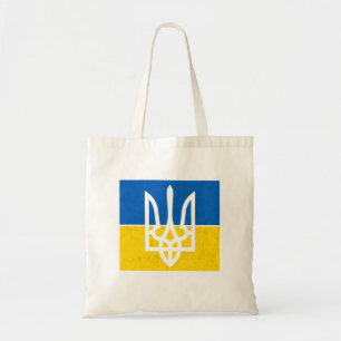Tote Bag Drapeau ukrainien et armoiries
