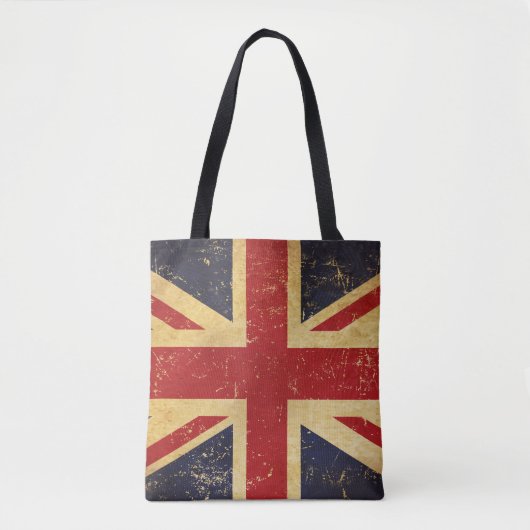 Tote Bag Drapeau Union Jack britannique Vintage (Devant)