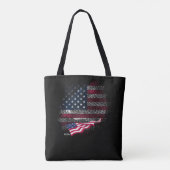 Tote Bag Drapeau USA (Dos)