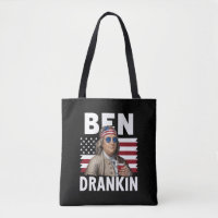 Drapeau vintage amusant du 4 juillet Ben Drankin B