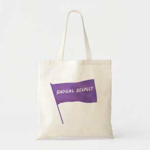 Tote Bag Drapeau violet de respect radical Fourre-tout