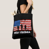 Tote Bag Drapeau West Virginia USA (De près)