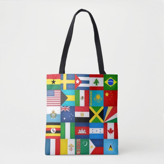 Tote Bag Drapeaux cool Du Monde De La Mode (Devant)