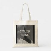 Tote Bag Drapeaux en nuances de gris (Dos)