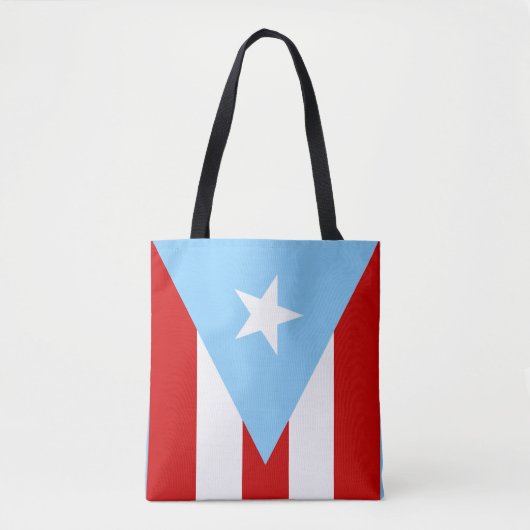 Tote Bag Drapeaux Porto-Ricains (Devant)