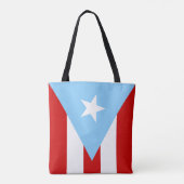 Tote Bag Drapeaux Porto-Ricains (Dos)