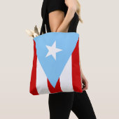 Tote Bag Drapeaux Porto-Ricains (De près)