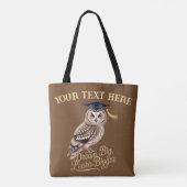 Tote Bag Dream Big Learn Bigger Personalized Owl Graduation (Dos)