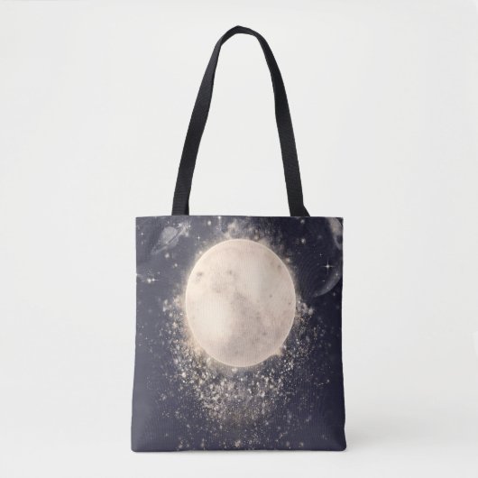 Tote Bag Dream Moon Magic Cosmic Sparkles (Devant)