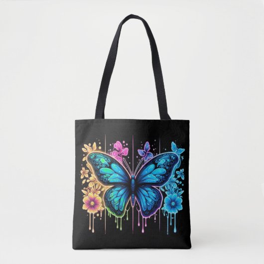 Tote Bag Dreamy Gradient Wings : Un papillon en Pastel (Devant)