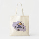 Tote Bag Dreidel Boy<br><div class="desc">Dessin comme un enfant d'un garçon tournant le rêve.</div>