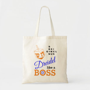 Tote Bag Dreidel Comme Un Patron Hanoukka