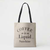 Tote Bag drinker dit à propos du café (Devant)