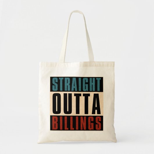 Tote Bag Droit devant Billings Montana MT (Devant)
