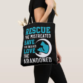 Tote Bag Droits des animaux de sauvetage (De près)