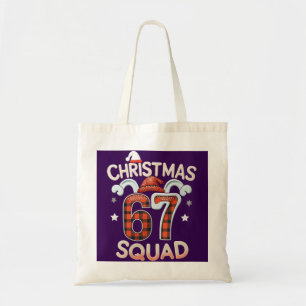 Tote Bag Drôle 67 Six Sept Mème Brainrot Équipe de Noël