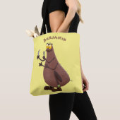 Tote Bag Drôle affamé pulette affamée dessin animé (De près)