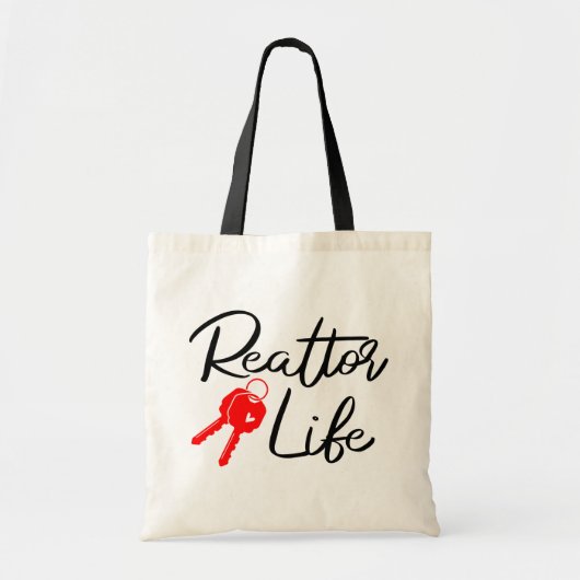 Tote Bag Drôle Agent Immobilier Cadeau Home Broker Realtor (Devant)