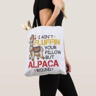 Tote Bag Drôle Alpaca Wound Llama Infirmière Praticien Cade