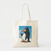 Tote Bag Drôle Angry Penguin Cartoon Cool (Devant)