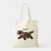 Tote Bag Drôle animal avide de carcajou (Dos)