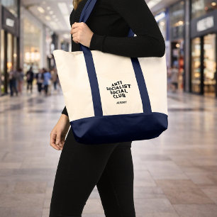 Tote Bag Drôle Anti Socialiste Social Club Socialisme
