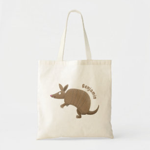 Tote Bag Drôle armadillo joyeux dessin animé