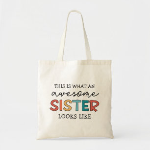 Tote Bag Drôle Awesome Soeur   Cadeaux pour la meilleure so