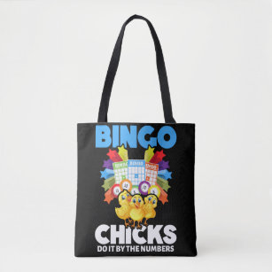Tote Bag Drôle Bingo Femmes Joueuses de Bingo Filles