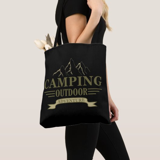 Tote Bag Drôle camper de camping dit pour les campeurs (De près)